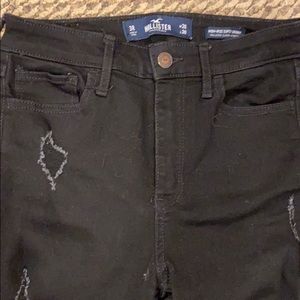 Hollister Ripped Black Skinny Jeans